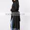 Outwear Casual Cover up Women 100% Polyester Light Weight Mock Pockets Lace Trim Hem Long Sleeve Duster Jacket