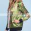 2016 factory price life bomber green printed smart ladies jacket