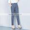 2017 spring summer new black Haren pants waist trousers female loose nine cigarette pants custom