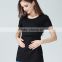 Blank Short Sleeve Maternity Clothes Hide Opening Breastfeeding Clothing Month of Service Nursing T-shirts