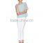 Lace sleeve woven womens tee shirts