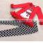 Wholesale Children Boutique Clothing/ Latest Fashion Baby Girls Ruffle Christmas Clothes