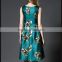 Fashion Women Sexy Sleeveless Embroidery Lace Cocktail Evening Dress