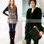 White color imitation rex rabbit faux fur vest for ladies