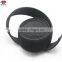 Black elastic hook and loop fastening tape straps