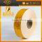 High Warning PET Custom Safety Light Lime Yellow Adhesive Car Reflective Tape