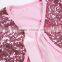 Simple Design Pure Color Sequins Open Chest Vest Fasten Ribbon Baby With Headband