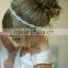 white hairband / fashion girls ribbon bow handband