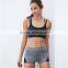 Hot sports bottoms nylon with mesh yoga wear jointed women fitness workout shorts