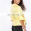 high quality lady yellow double breasted half sleeve jacket nepal low price
