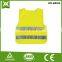 Hi vis reflective safety vest with pocket of kids running gear