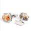 Luxury cufflinks orange crystal wedding cufflinks
