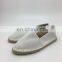 Wholesale White Canvas Shoes Customized Espadrilles Women