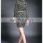 High quality ladies black lace bodycon dress, long sleeve lace dress wholesale