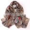 new feather printed shawl scarves