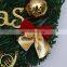 A039 Christmas Wreaths Berries Red Fruit Bow Knots Ornaments Window Arrangement Door Hanging Green Garland Christmas Gifts