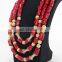 High quality afrian coral beads jewelry /handmade coral beads jewelry /nigerian italian coral beads