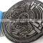zinc cast medal antique silver plated customized design as the souvenir of the association