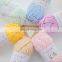 Multi color bulky 100% polyester baby yarn