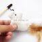 HQP-DMB05 HongQiang Sisal Mouse Cat Wand Sticks Teaser with Bells Interactive Cat Toy