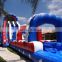 America Flag Inflable Slip and Slides Commercial Tall Inflatable Slip Water Slide With Pool