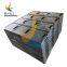 impact strength mobile outrigger pad crane support pad, CNC logo trailer stabilizer jacking pad
