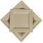 Eco friendly Bagasse ??20 x 20 x 1.5 cm Disposable Dishes, Sugar Cane White Square Bleached Plate Party Plates