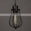 Retro industrial style iron grapefruit cage pendant light for decorate