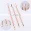 Wholesale Professional Custom Logo Rose Gold 410 Stainless Steel Cuticle Remover Nail Pusher