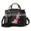 Women Bag Leather Handbag, Women Shoulder Bag Tote Flowers Shell A Main Femme Rivets Fur Ball Pendant Luxury Designer Ladies/