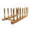 Bamboo Wooden Dish Rack Plates Holder Compact Kitchen Storage Cabinet Organizer for Dish Bowl Cup Pot Lid Cutting Board