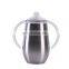 12 oz glitter customized printing egg double wall stainless steel sippy cup