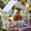 house shaped Plexiglass acrylic window plastic bird feeder