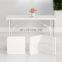 portable outdoor balcony easy foldable rectangular catering banquet picnic BBQ dining plastic white folding camping table