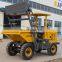 Small concrete 2ton mini site dumper 4x4 with self loading bucket