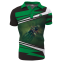 Customized Sublimation Polo Shirt with Short Sleeves with Green Collar