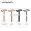 Biodegradable Custom Metal Black Double Edge Adjustable Safety Razor for Men