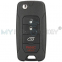 FCC 2ADFTFI5AM433TX Flip key 4 button 433Mhz MQB48 / 4A chip SIP22 blade for Jeep Renegade 2015-2020