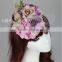 Europe and United States bride Mesh Legging hair hoop homburg beautiful flowers wedding hair accessories dress accessories 225HC