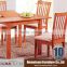 Extendable dining table in wood furniture polish colors tea