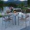 5-Piece Aluminum Wood Outdoor Furniture Set