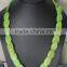 Antique alloy Hippie gemstone necklace African bone horn jewelry