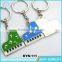 Souvenir 3D Holder Football Shape Key Chains/Soft Metal Key Chain