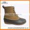 Waterproof Rubber Duck Boot with Leather Upper