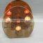2016 wholesale pumpkin tea light holder with christmas design
