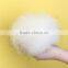 RFB002J White raccoon fur pom poms 8-15cm animal fur ball for hat or beanie ,bags accessory