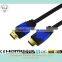 Dual color moulded HDMI Cable with Ethernet and gold connector support 3D and 4k ,TV,player,