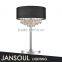 modern european style table lamp crystal home goods crystal chandelier table lamps with wooden look fabric