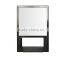 plastic frame square hand held single side glass mirror
