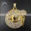 hip hop fashion pendants, hip hop gold cz necklace pendants